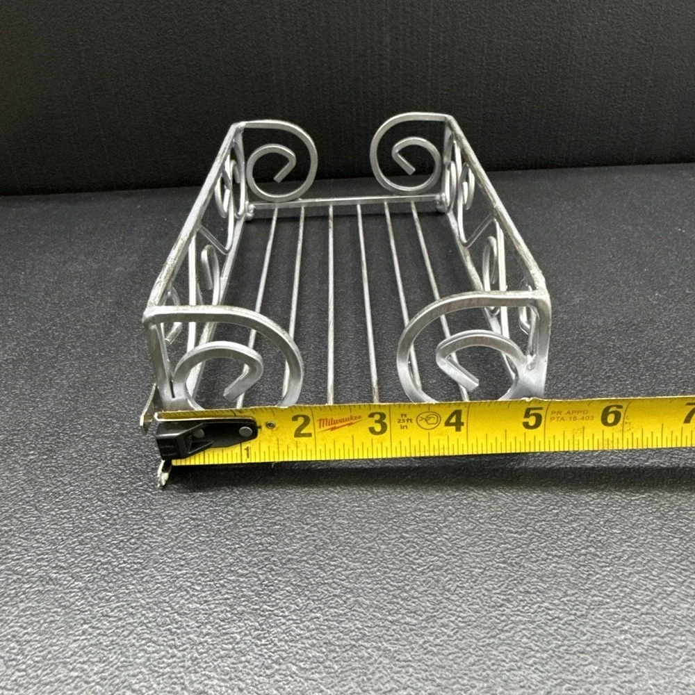 Guest Towel Holder Tray for Bathroom – Silver Napkin Holder for Disposable